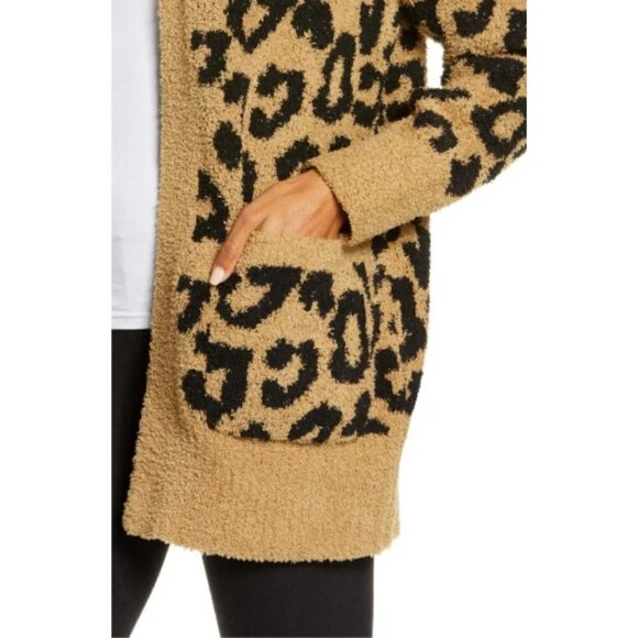 💕BAREFOOT DREAMS💕 CozyChic Leopard Cardigan (M) - Picture 6 of 16